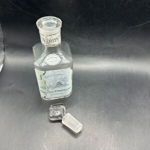 Antique Eastmans Glass Royal Perfume Philada White Quadruple Strength Stopper